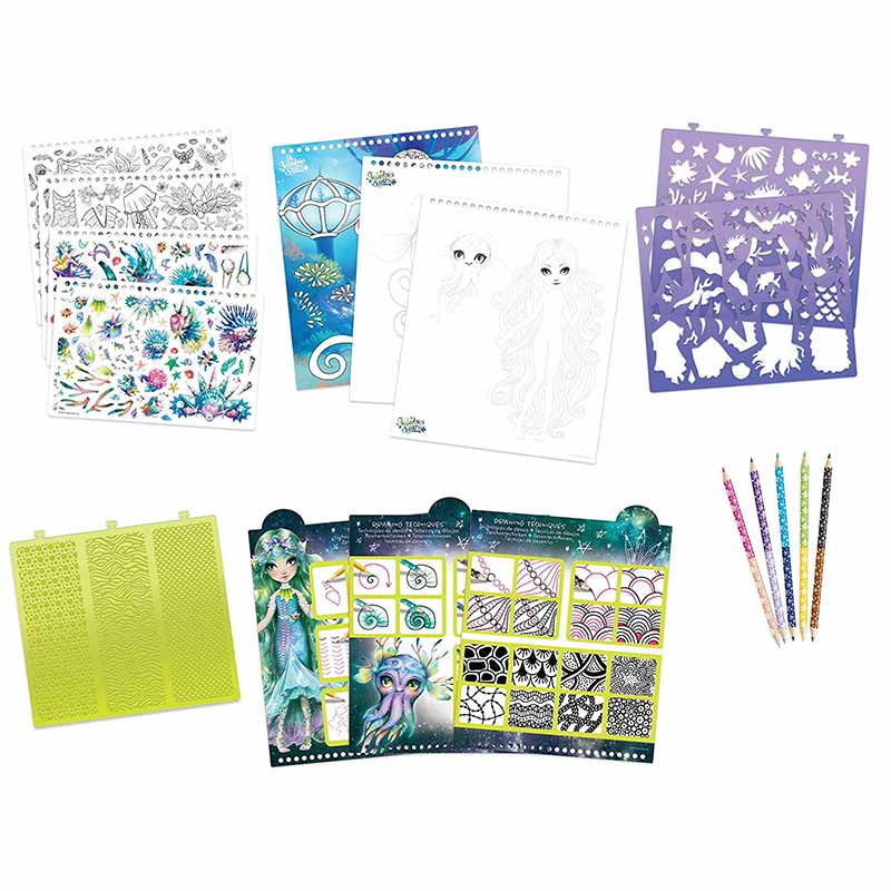 Cuaderno colorea con adhesivos Nebulous Stars