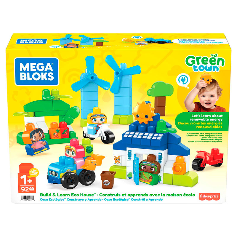 Mega Bloks ciudad verde con casa ecológica