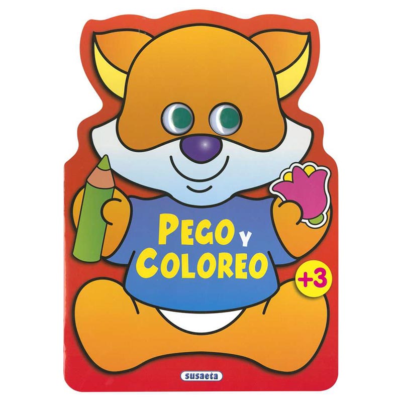 Libro Pego y coloreo animales 1