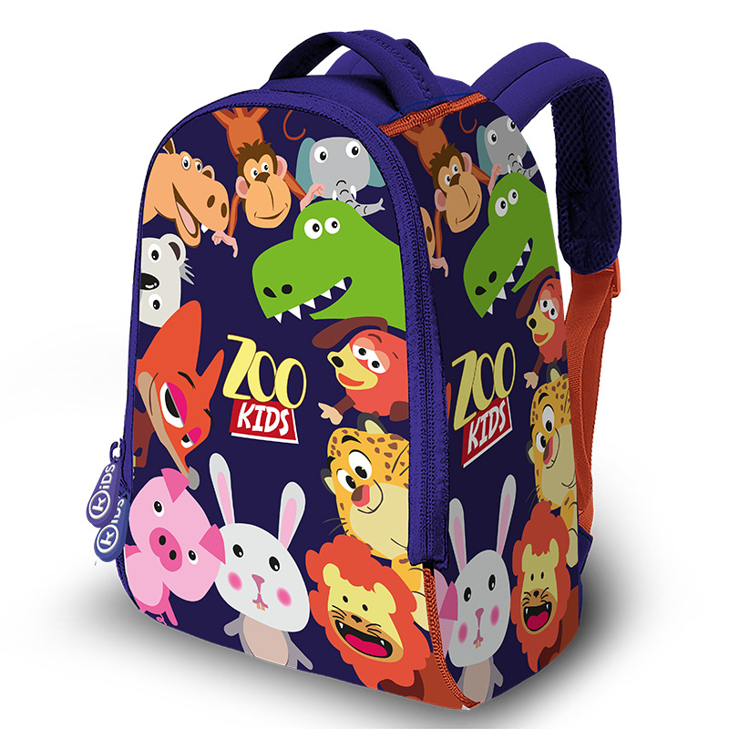 Mochila escolar Zoo kids neopreno 36 cm