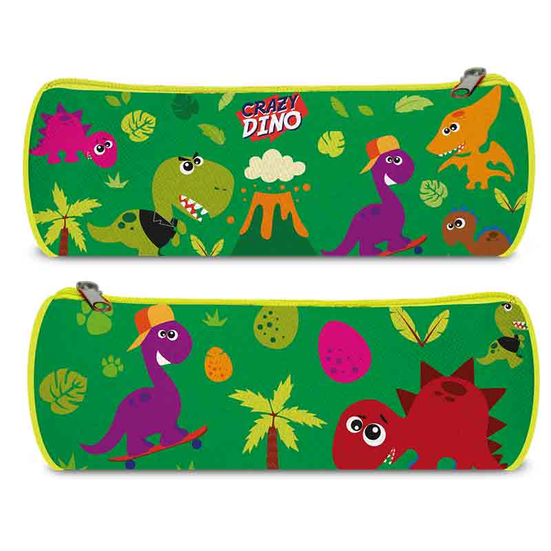 Estuche escolar 22cm Crazy Dino