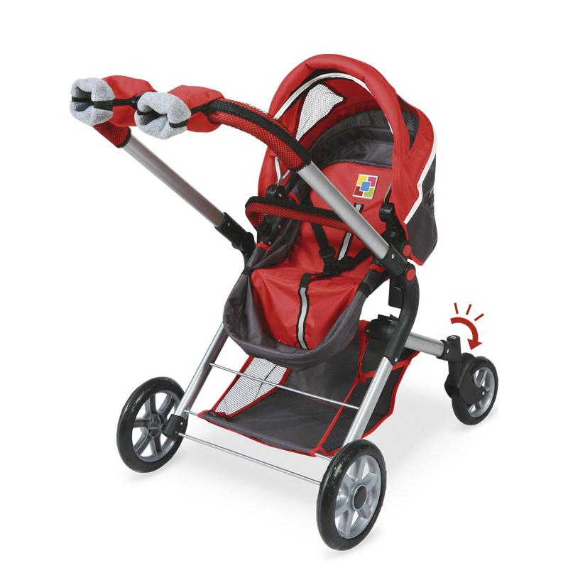 Coche y silla de muñeca 3X1 con ruedas Giratorias