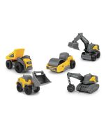 Set 5 vehículos de construcción Volvo micro 9 cm