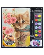 Diamantiny pintar con diamantes Gato