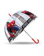 Paraguas Spiderman transparente, manula 46 cm