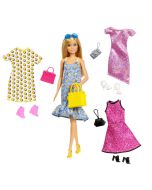 Barbie fashionista con 4 modas