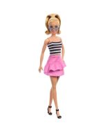 Barbie Fashionistas top rayas con falda rosa