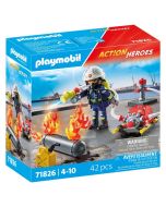 Playmobil Action heroes bombero con bomba de agua