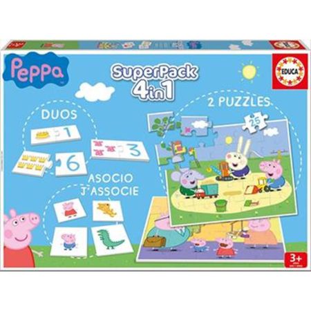 Educa superpack 4 in 1 juegos Peppa Pig