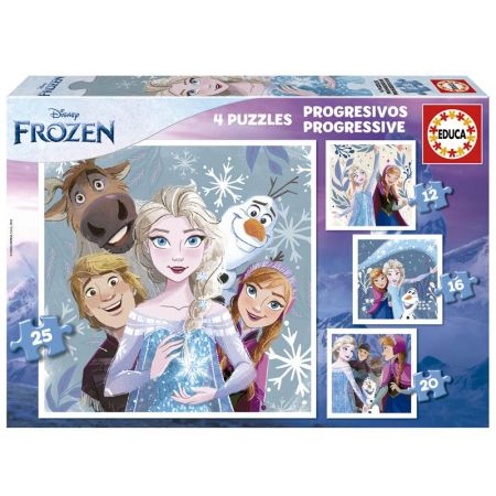 Educa puzzle progresivos Frozen 12-16-20-25