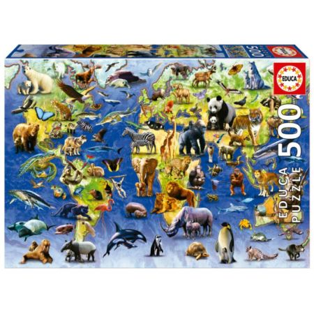 Educa puzzle 500 Especies peligro extinción