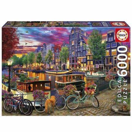 Educa puzzle 6000 Bicicletas en Amsterdam