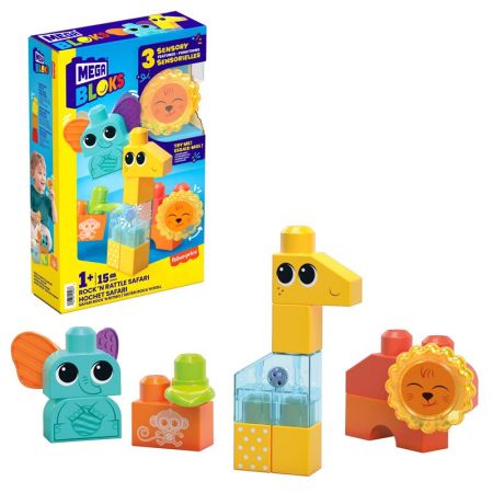 Mega Bloks juego construcción animales safari