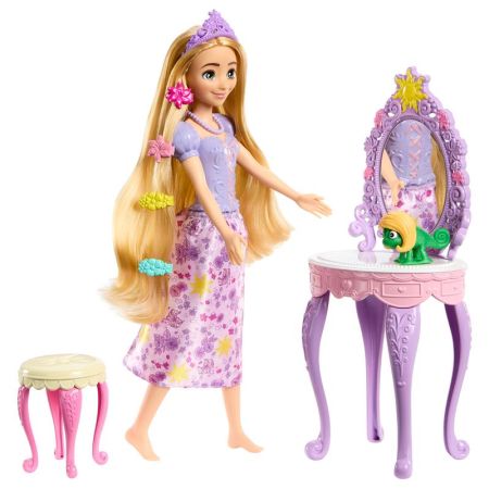 Princesa Disney Rapunzel muñeca con tocador