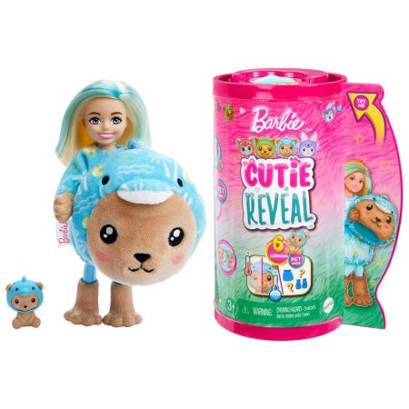 Barbie muñeca Chelsea Cutie Reveal peluche oso