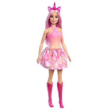 Barbie muñeca unicornio rosa