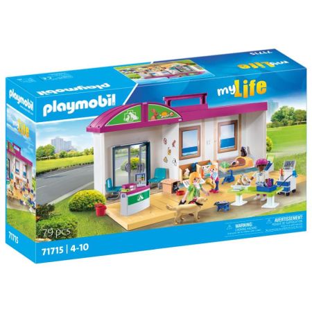 Playmobil My Life clínica veterinaria maletín