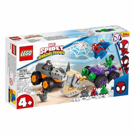 Lego Spidey combate de Hulk y Rino