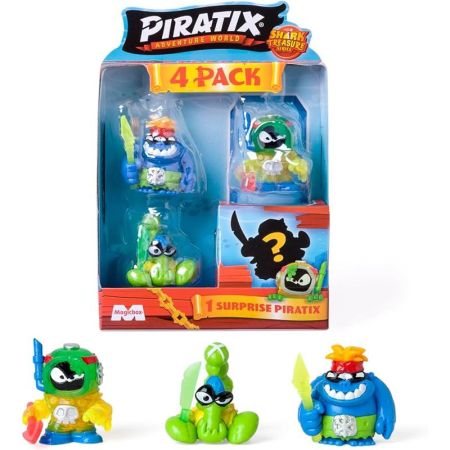 Piratix Shark treasure pack de 4