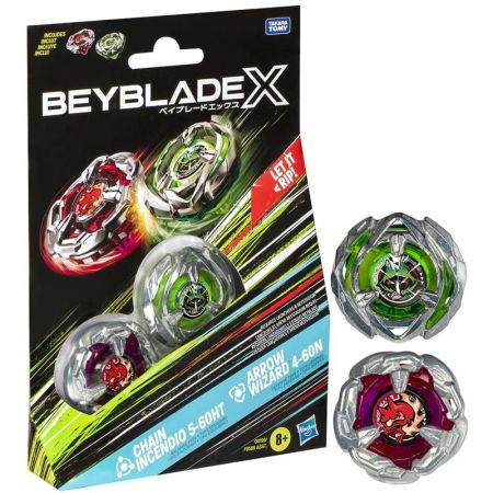 Beyblade X pack de 2 sin lanzador stdo