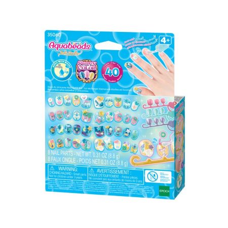 Aquabeads set recambio uñas estrellas y unicornios