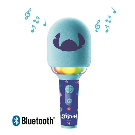 Micrófono karaoke Bluetooth inalámbrico Stitch