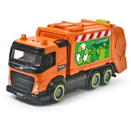 Camión Ciudad 23cm recogida residuos naranja