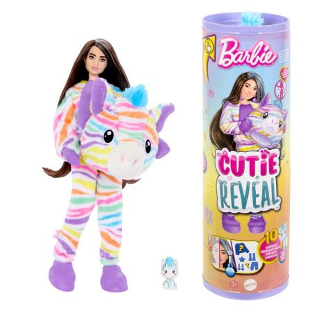 Barbie Cutie Reveal Sueños colores muñeca cebra