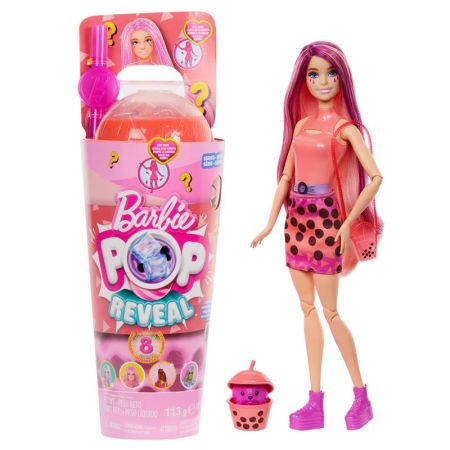 Barbie Pop Reveal Té de burbujas muñeca mango