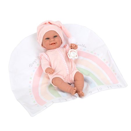 Bebé Elegance 33 cm Babyto rosa con manta
