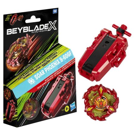 Beyblade X lanzador Premium y Soar Phoenix