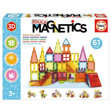 Educa juego construcción magnetico 61 piezas