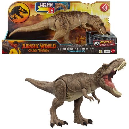 Jurassic World dinosaurio de juguete T-Rex ataca