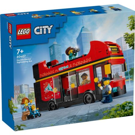 Lego City autobús turístico rojo de dos plantas