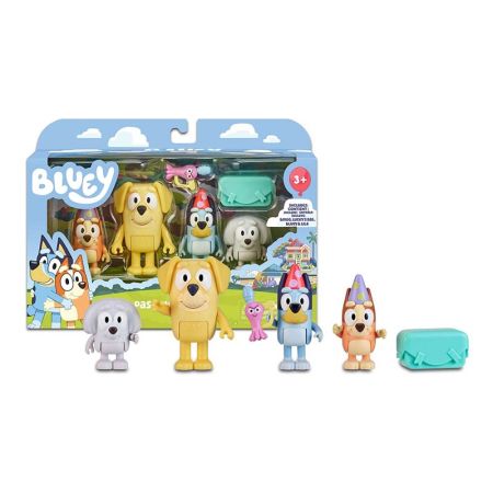 Bluey pack 4 figuras