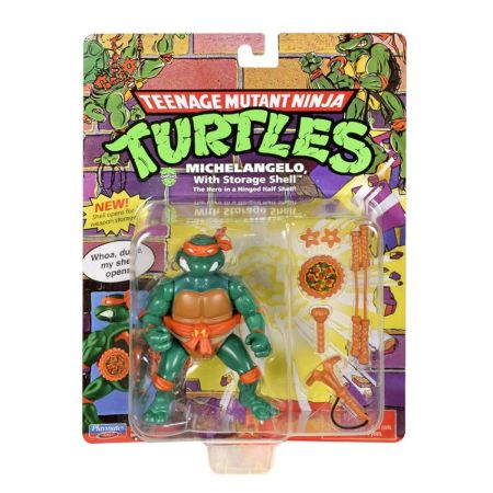 Figura Tortuga Ninja MiguelAngelo básica Classic*