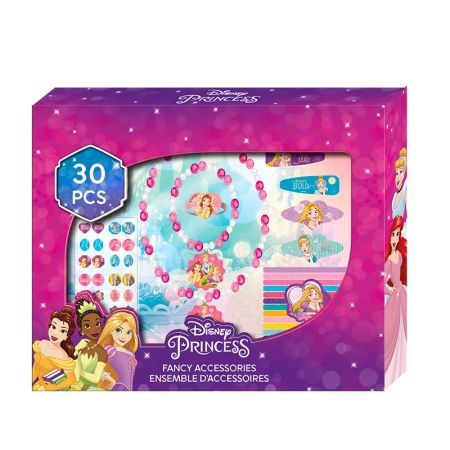 Caja con accesorios pelo 30 uds Princesas Disney