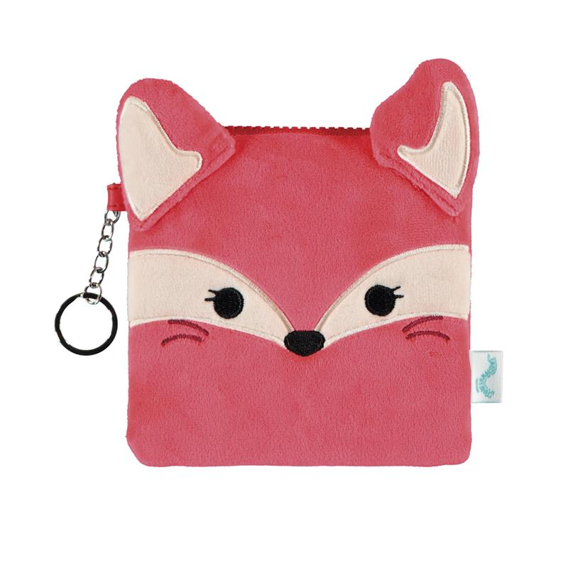 Monedero Squishmallow Fifi zorro rojo