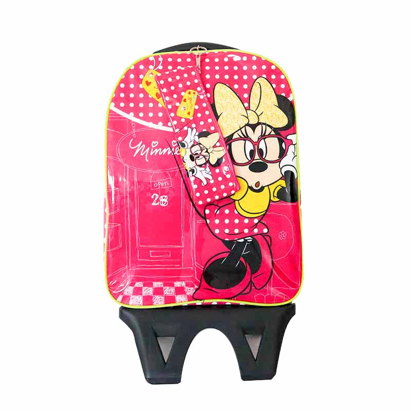 Mochila escolar Minnie carro desmontable 42cm