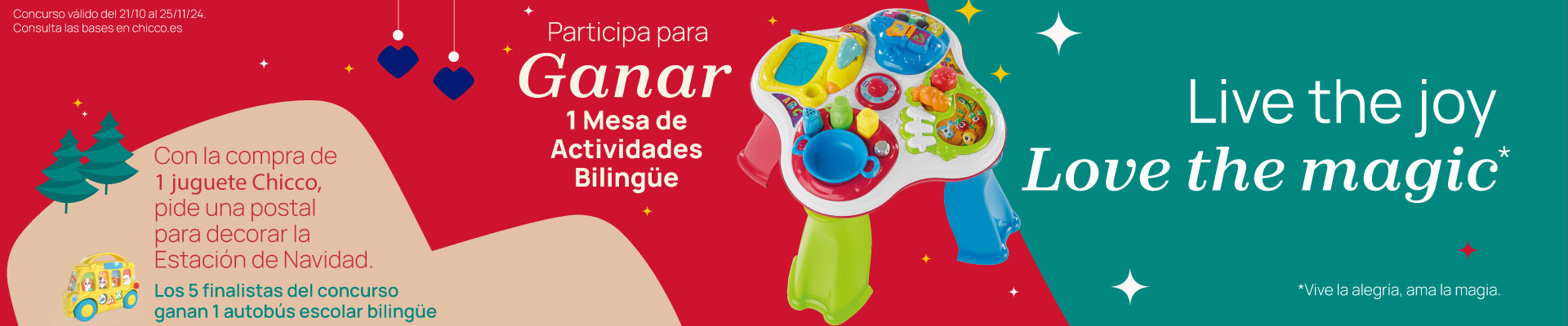 participa para ganar 1 mesa de actividades bilingue