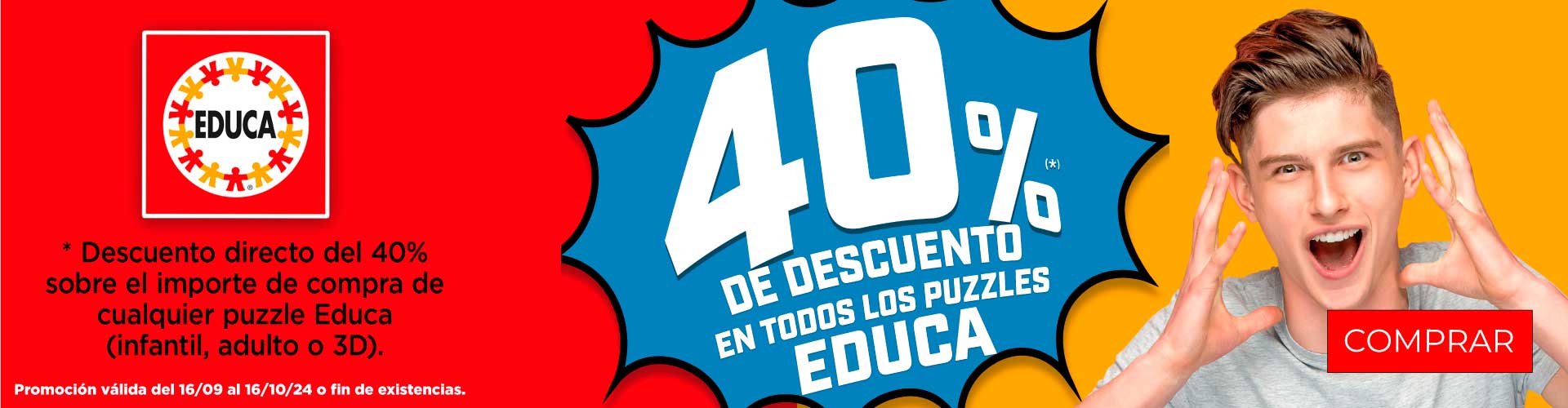 Promoción -40% en todos los puzzles Educa